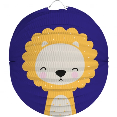 Lampion - Laterne Löwe rund