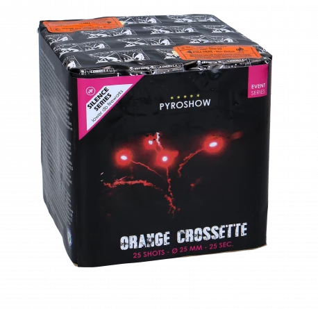 Orange Crossette, 25-Schuss-Batterie