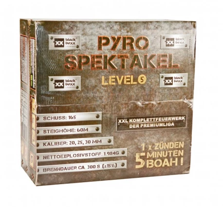 Blackboxx Pyro Spektakel, Level 5 - 165 Schuss
