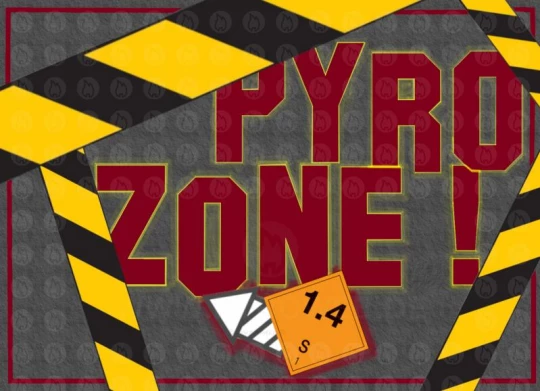 Pyro Zone Sticker