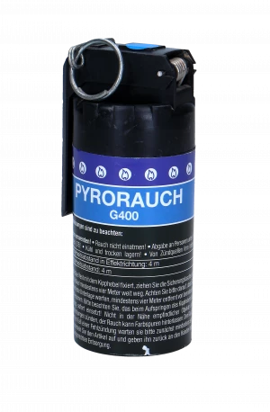 Pyrorauch G400 mit Kipphebelzündung, blau