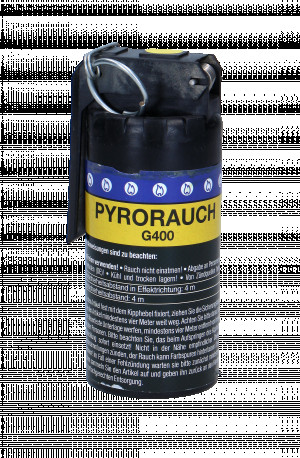 Pyrorauch G400 mit Kipphebelzündung, gelb