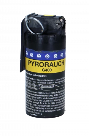 Pyrorauch G400 mit Kipphebelzündung, gelb
