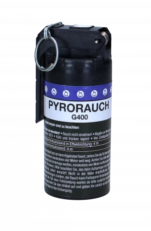 Pyrorauch G400 mit Kipphebelzündung, weiß