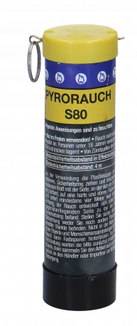 Pyrorauch S80 mit Schlagzündung - gelb