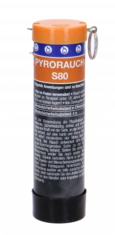 Pyrorauch S80 mit Schlagzündung - orange