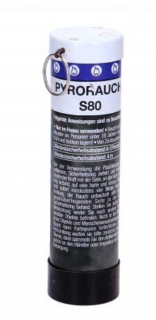 Pyrorauch S80 mit Schlagzündung - weiß