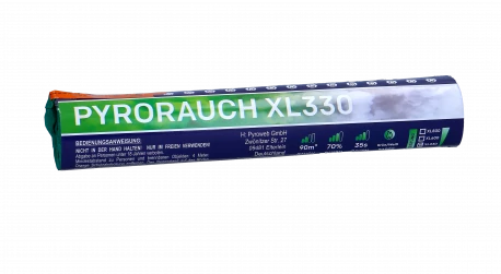 Pyrorauch Xl330 Doppelrauch Grün/Weiss
