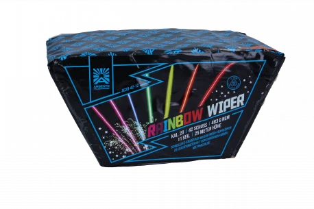 Rainbow Wiper, 42-Schuss-Fächerbatterie