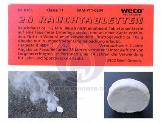 Rauchtabletten, 20er Schtl.