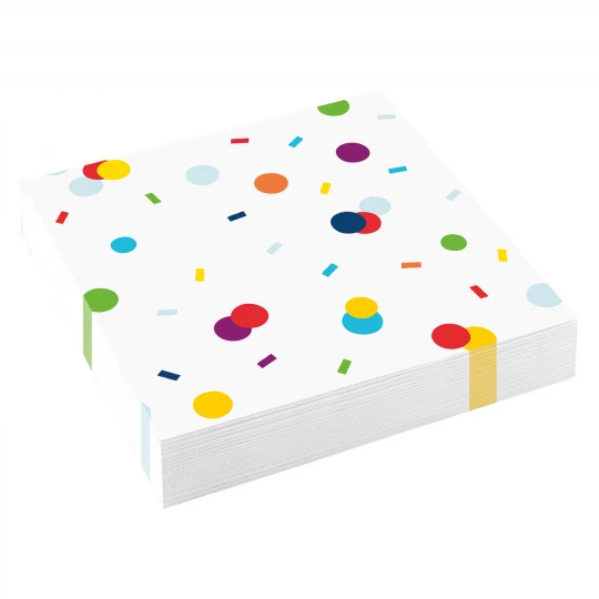 Servietten Confetti Birthday, 20er