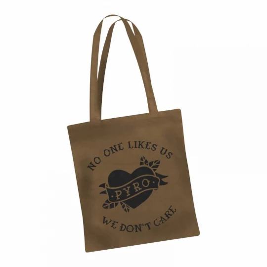 Stoffbeutel Caramel: No one likes us we don't care