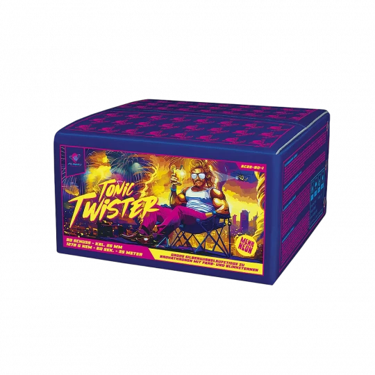 Tonic Twister, 90-Schuss Verbundfeuerwerk