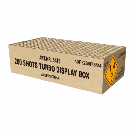 Turbo Display Box, 200-Schuss-Verbundfeuerwerk