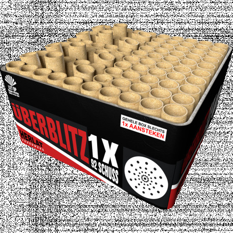 Überblitz, 92-Schuss-Verbundfeuerwerk
