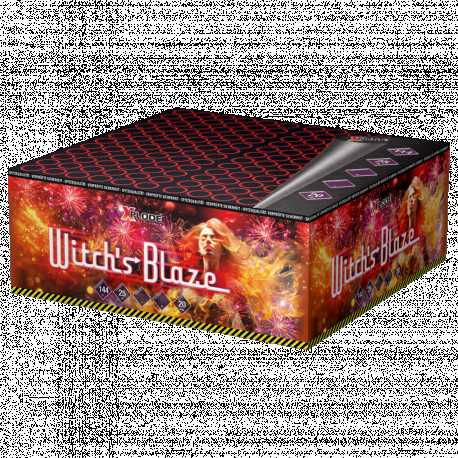 Witchs Blaze, 144-Schuss-Verbundfeuerwerk